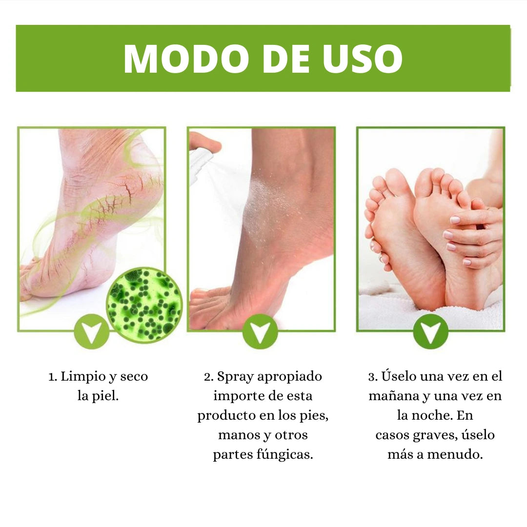 OdorFeet - Spray Desodorante para Pies con Té y Menta - Dile Adiós al Mal Olor