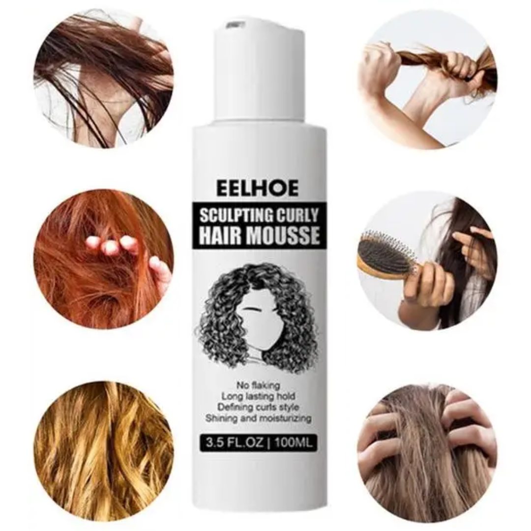 CurlCrafter™ - Mousse Estilizador para Cabello Rizado de 100 ml