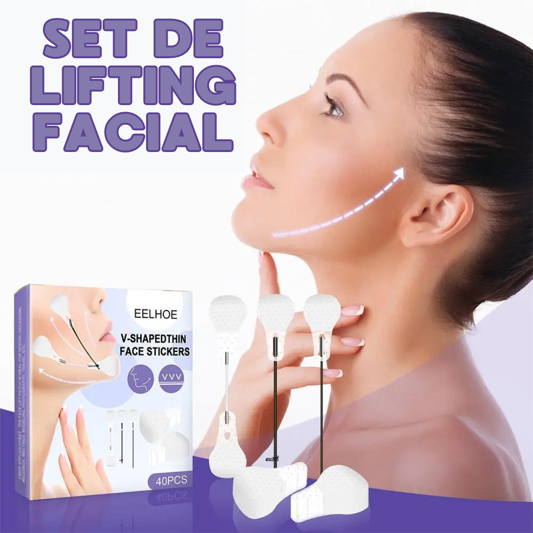 VShaped - Set de Lifting Facial Invisibles - 40 piezas
