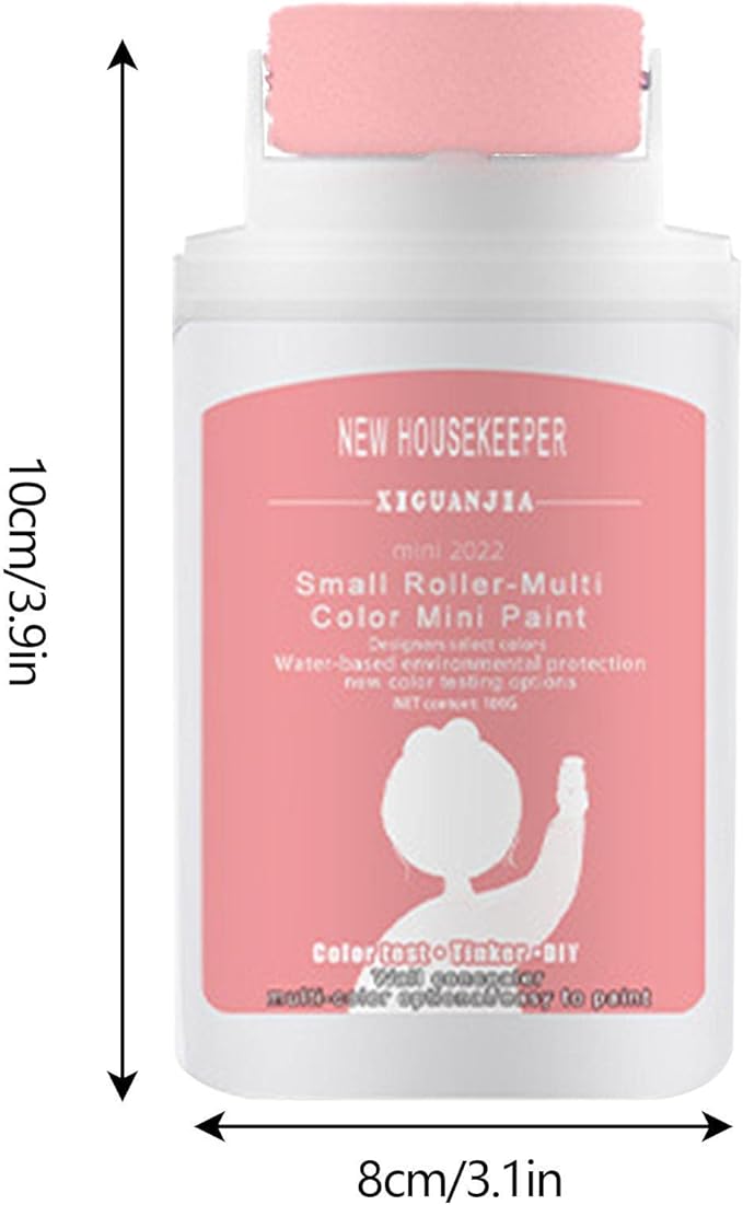 SmallRoller - Mini Rodillo con Pintura Impermeable de Reparación Instantánea de Secado Rápido Ahorra Tiempo y Fácil de Aplicar