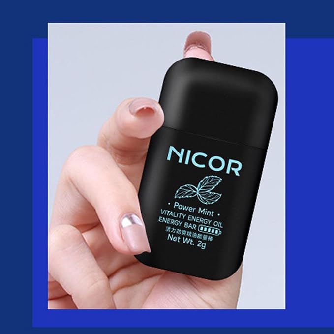 Nicor - Inhalador Nasal Herbal Energético de Doble Orificio