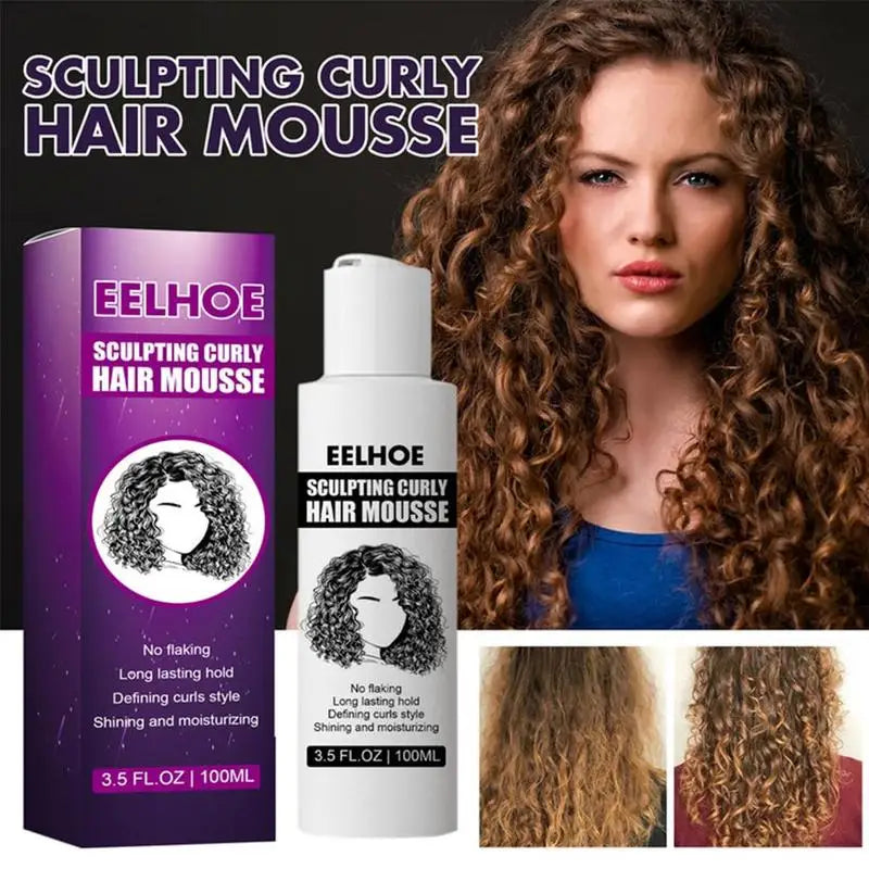 CurlCrafter™ - Mousse Estilizador para Cabello Rizado de 100 ml