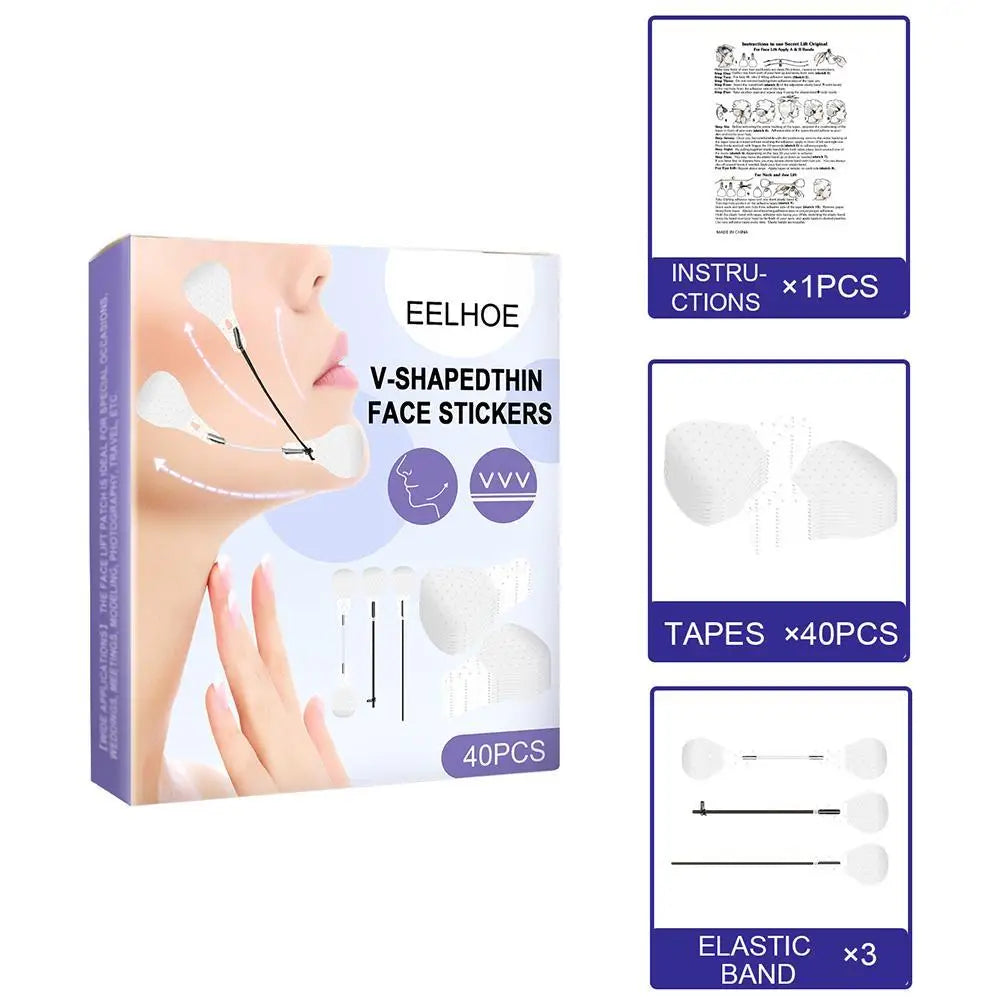VShaped - Set de Lifting Facial Invisibles - 40 piezas