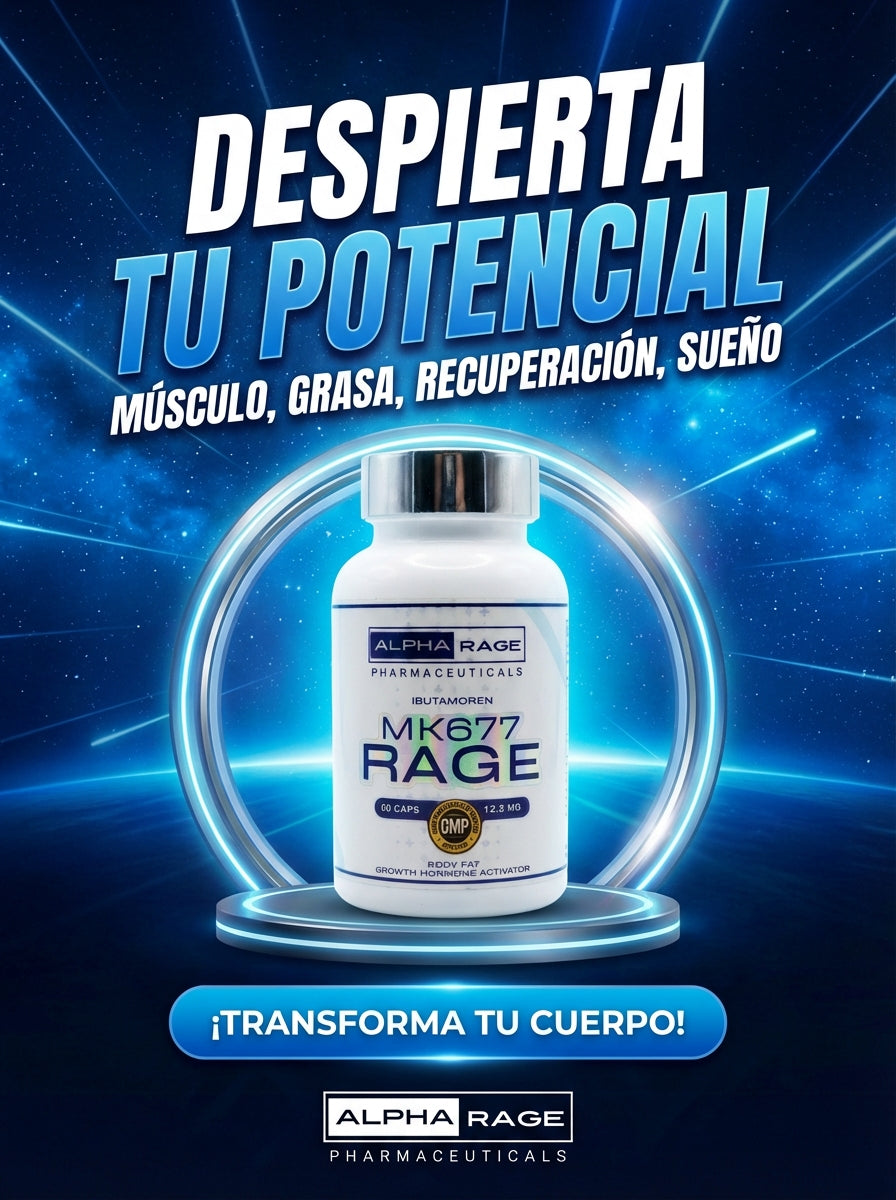 MK-677 RAGE – Ibutamoren | Estimulador Natural de Hormona del Crecimiento (60 cápsulas)