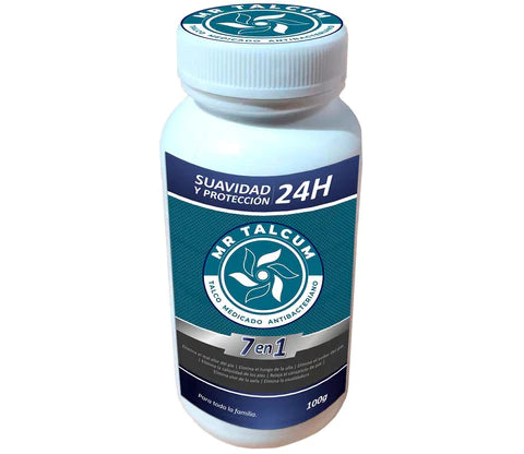 MrTalcum - ⭐Talco 7 en 1🌿 Anti: Olor, hongo, sudor, callosidad, cansancio, olor axila, escaldadura 100g🧴