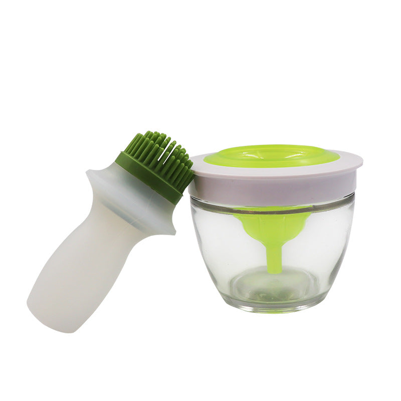 Dispensador de Aceite con Pincel de Silicona para untar Cepillo de Barbacoa 148 ml