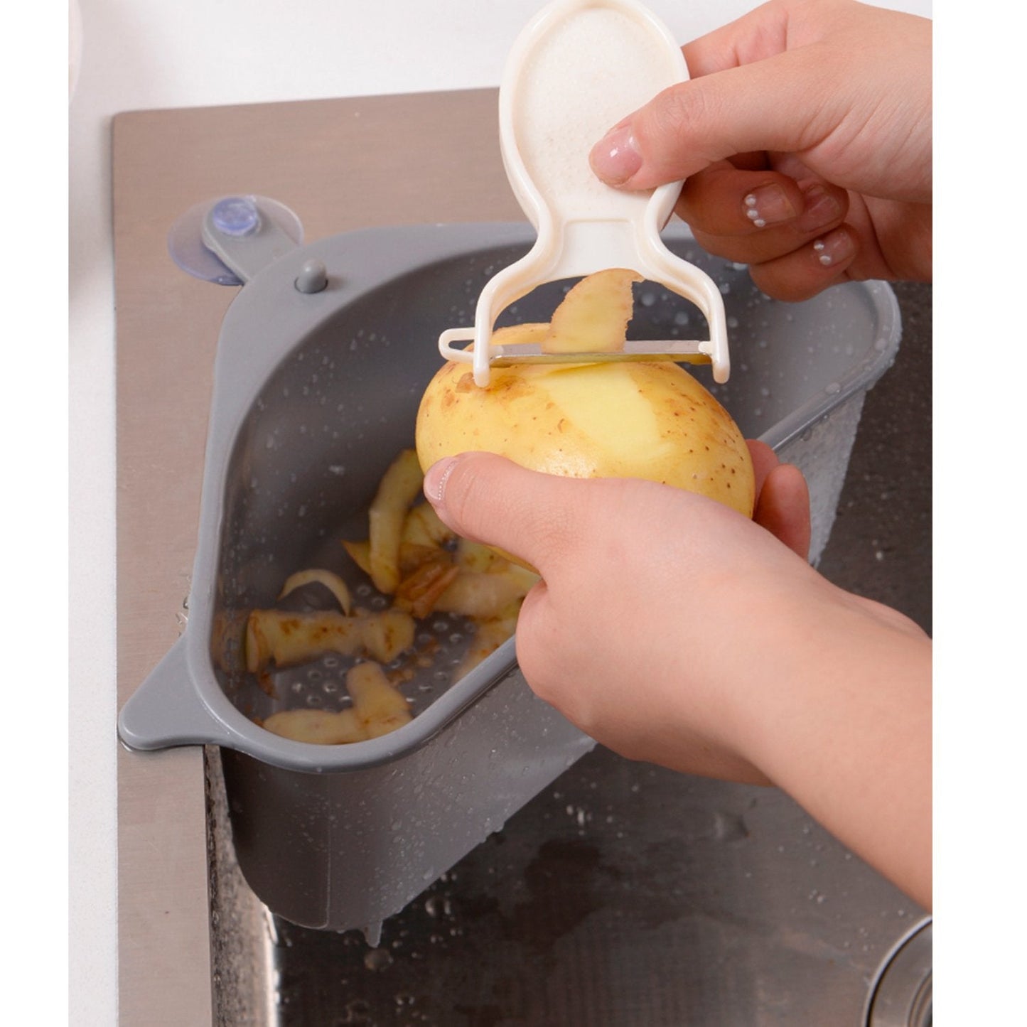 Set de 2 Colador para Lavaplatos Fregadero Drenaje