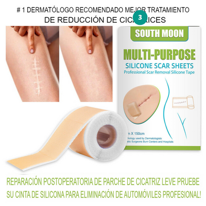SiliconeScar - Set de 2 Parches de Silicona para la eliminación de cicatrices