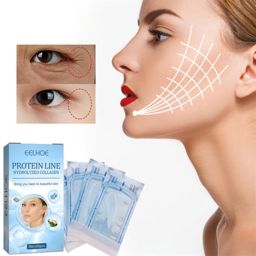 Pack de 60 Hilos de Colágeno Hidrolizado Proteína sin aguja - Relleno Facial Anti Arrugas Absorbente