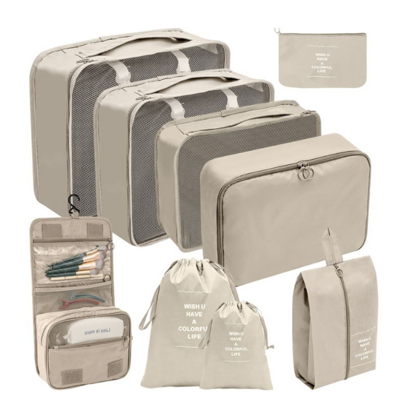 Bolsas de viaje 7 en 1 bolsas organizadoras de viaje para maleta