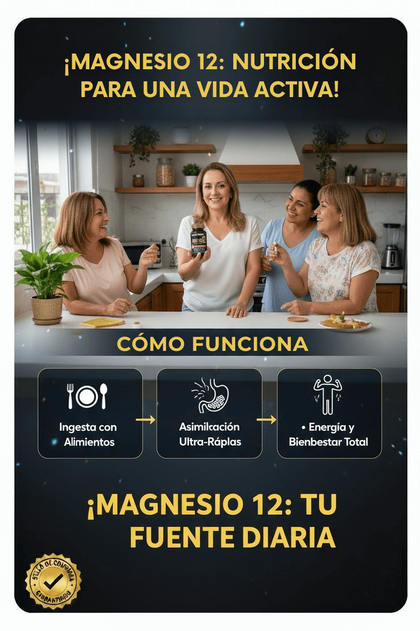 Magnesio 12 en 1 Complex – Cápsulas para Energía, Relajación Muscular y Bienestar Integral (120 Cápsulas) – SuperHuman™