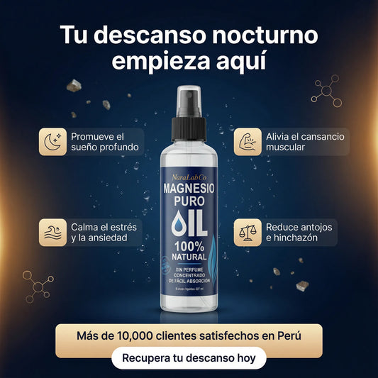 Magnesio Puro – Spray Corporal de Magnesio de Grado Terapéutico (237 ml)