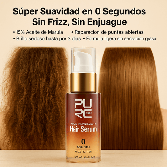 Sérum Profesional PURC™ – Alisado Instantáneo y Reparación Profunda para Cabello Seco y Encrespado (50 ml)
