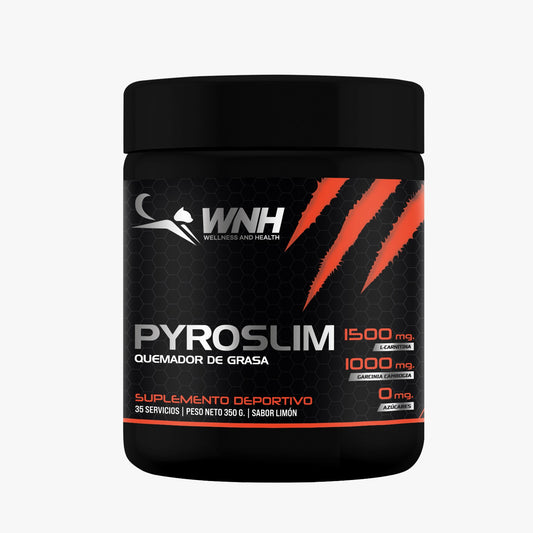 PYROSLIM™  -  Quemador de Grasa con L- Carnitina y Garcinia Cambogia (350 gr / 35 porciones) Suplemento Deportivo que brinda Soporte Energético y Potencia Metabólica