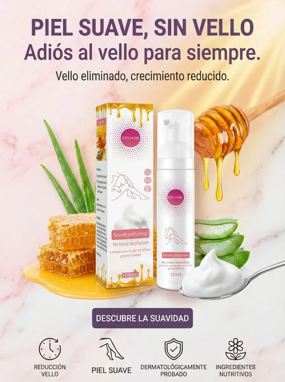 Smooth and Hairless -  Crema Depilatoria Corporal Suave y Sin Irritación Cuerpo y Rostro