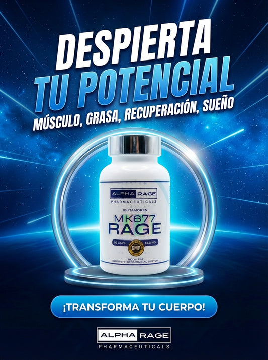 MK-677 RAGE – Ibutamoren | Estimulador Natural de Hormona del Crecimiento (60 cápsulas)