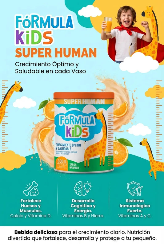 Fórmula Kids - Fórmula para un Crecimiento Óptimo y Saludable (300 grms)  - SuperHuman™