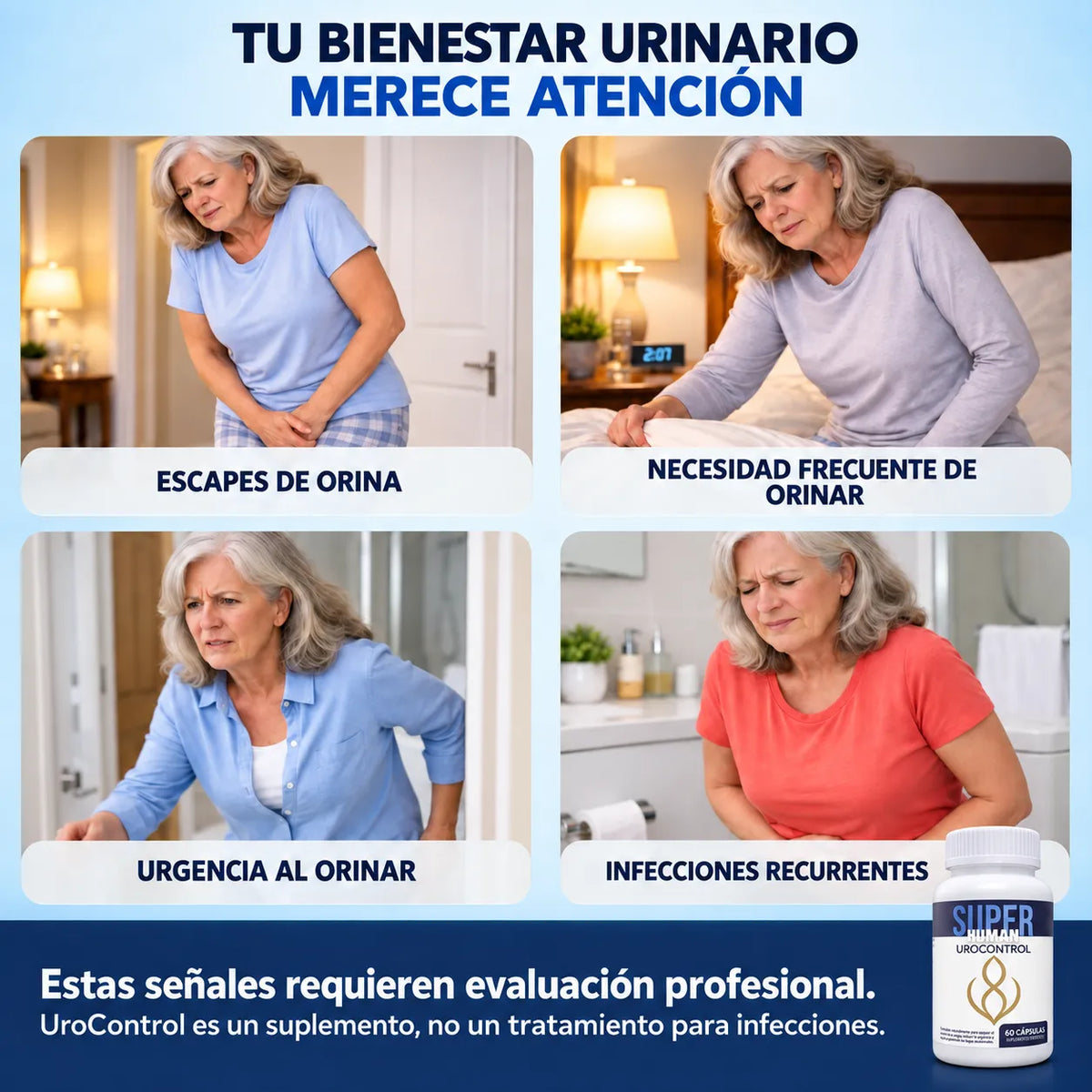 UROCONTROL – Control de Vejiga y Urgencia Urinaria (60 cápsulas)