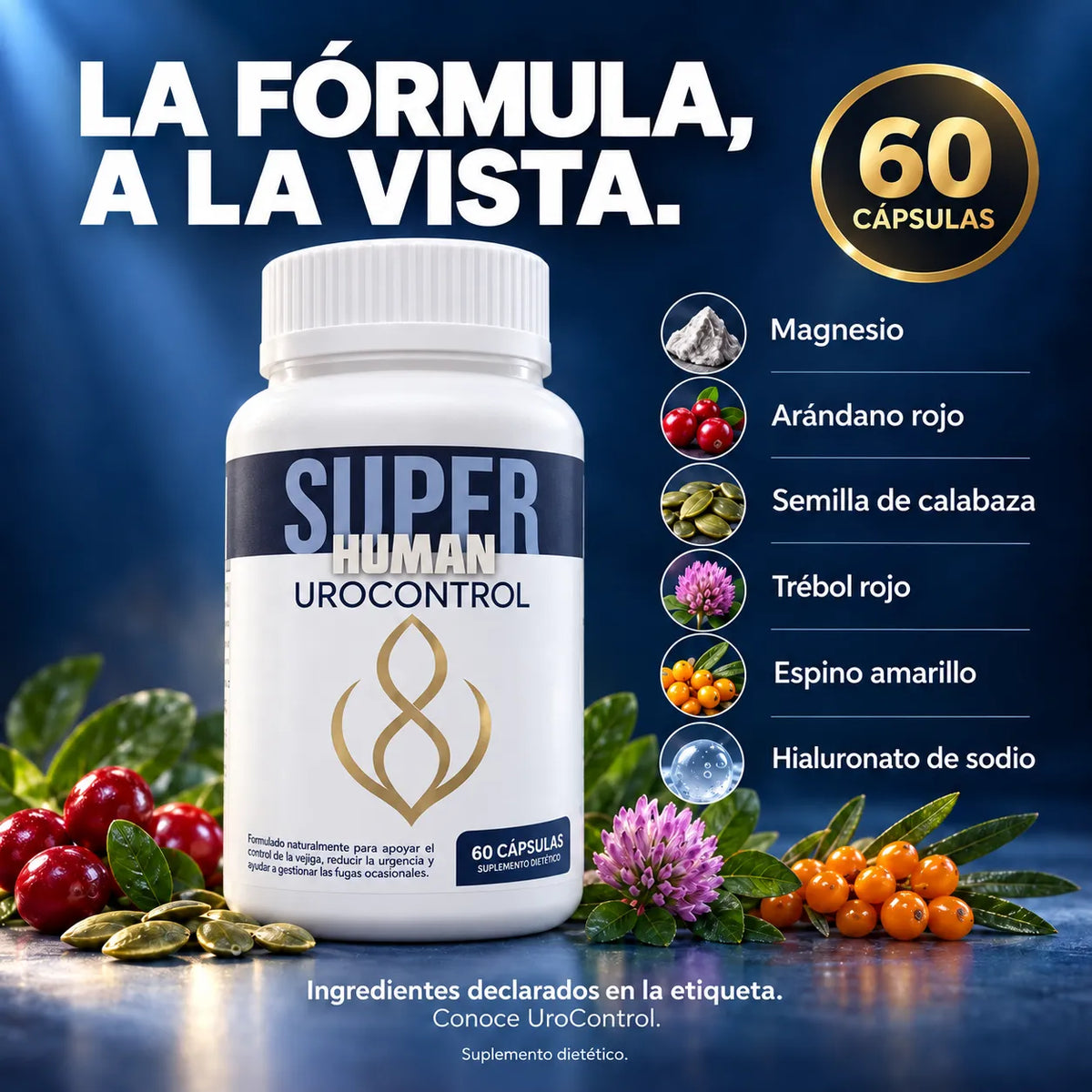UROCONTROL – Control de Vejiga y Urgencia Urinaria (60 cápsulas)