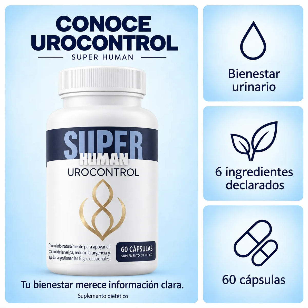 UROCONTROL – Control de Vejiga y Urgencia Urinaria (60 cápsulas)