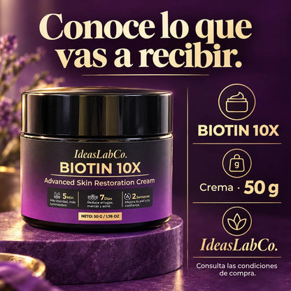 BIOTIN 10X Crema Tópica con Biotina (50g)