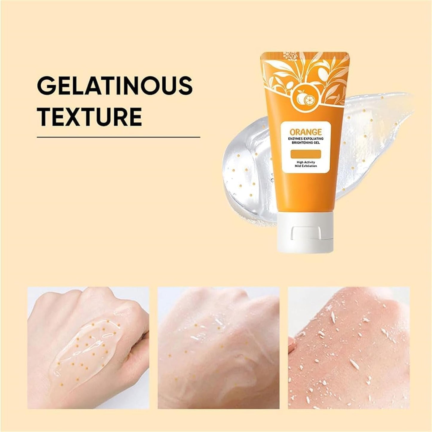 Orange™ -  Gel Exfoliante Aclarante e Hidratante con Enzimas de Naranja para una Piel Perfecta