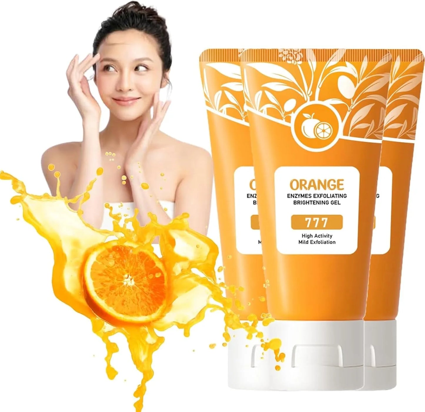 Orange™ -  Gel Exfoliante Aclarante e Hidratante con Enzimas de Naranja para una Piel Perfecta