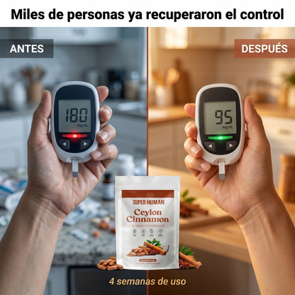 Ceylon Cinnamon 7200mg con MCT - Control Natural del Azúcar en Sangre (90 cápsulas)