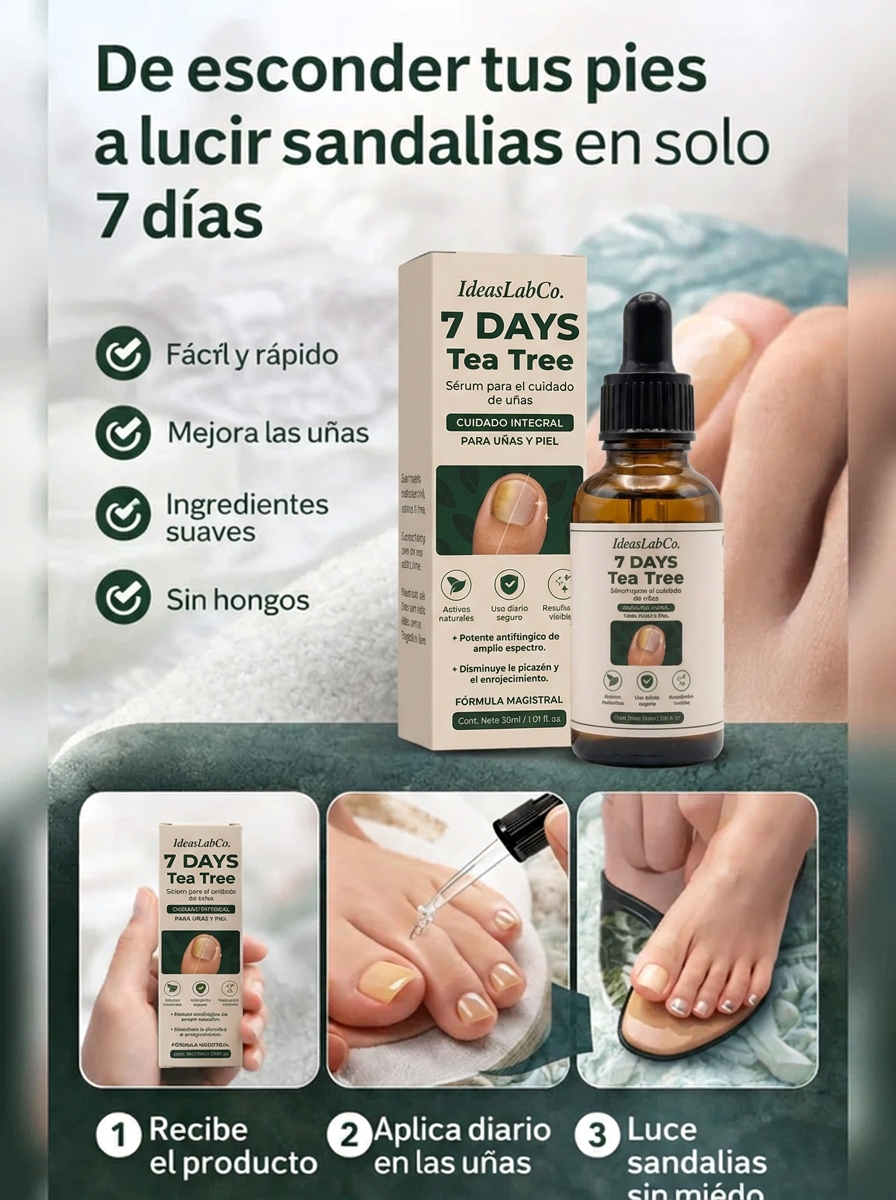 Nails Repairing – Sérum Tea Tree Ginger para Uñas (30ml)