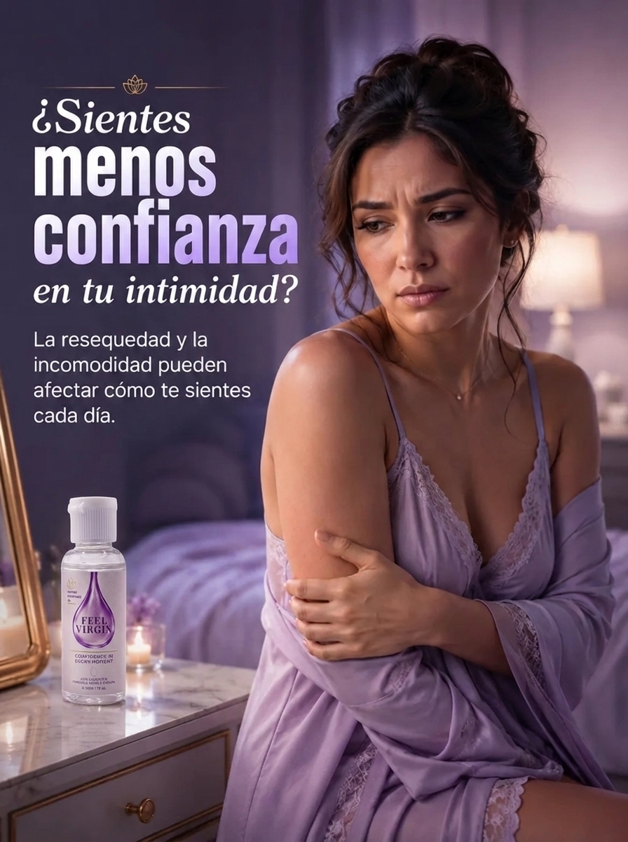 FEEL VIRGIN – Gel Íntimo Reafirmante e Hidratante con Aloe Vera y Ácido Hialurónico (30 mL)