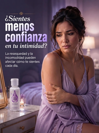FEEL VIRGIN – Gel Íntimo Reafirmante e Hidratante con Aloe Vera y Ácido Hialurónico (30 mL)