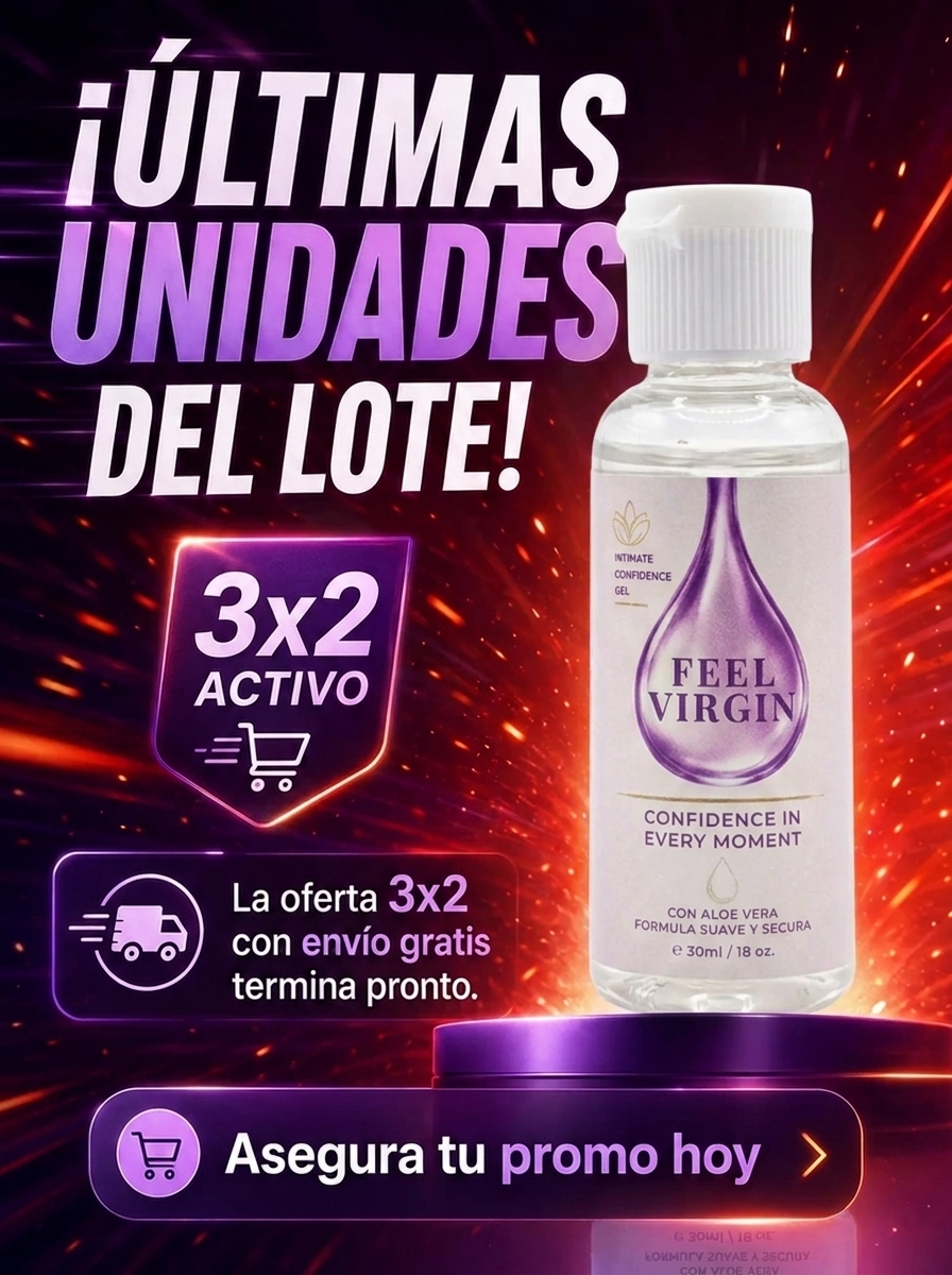 FEEL VIRGIN – Gel Íntimo Reafirmante e Hidratante con Aloe Vera y Ácido Hialurónico (30 mL)