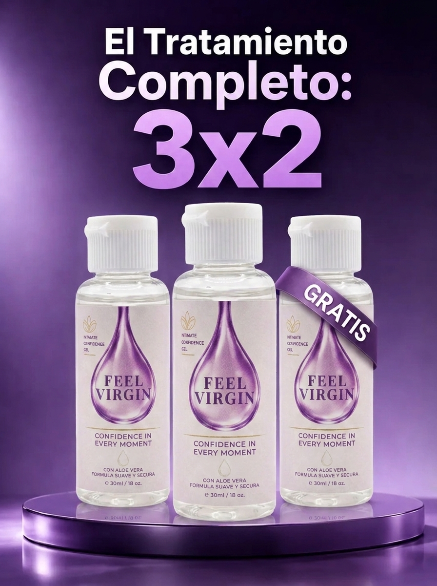 FEEL VIRGIN – Gel Íntimo Reafirmante e Hidratante con Aloe Vera y Ácido Hialurónico (30 mL)