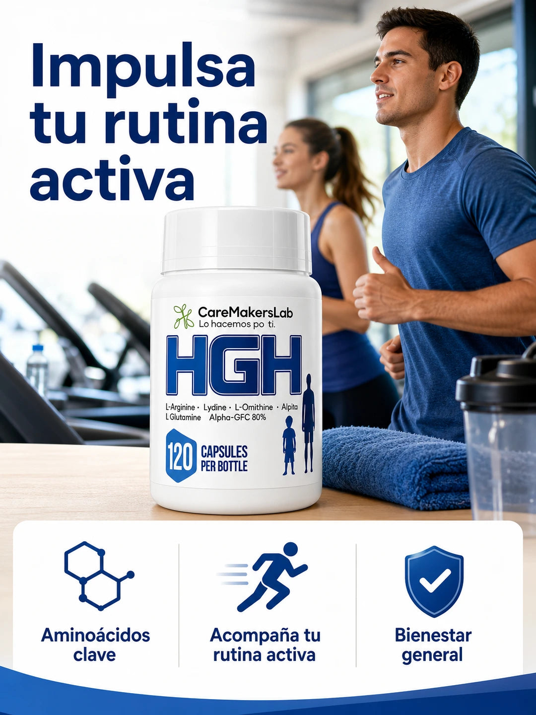 HGH - Crecimiento óptimo y desarrollo físico (120 cápsulas)