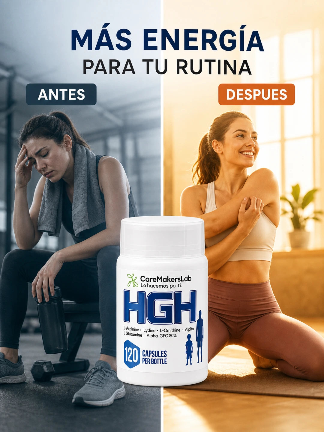 HGH - Crecimiento óptimo y desarrollo físico (120 cápsulas)