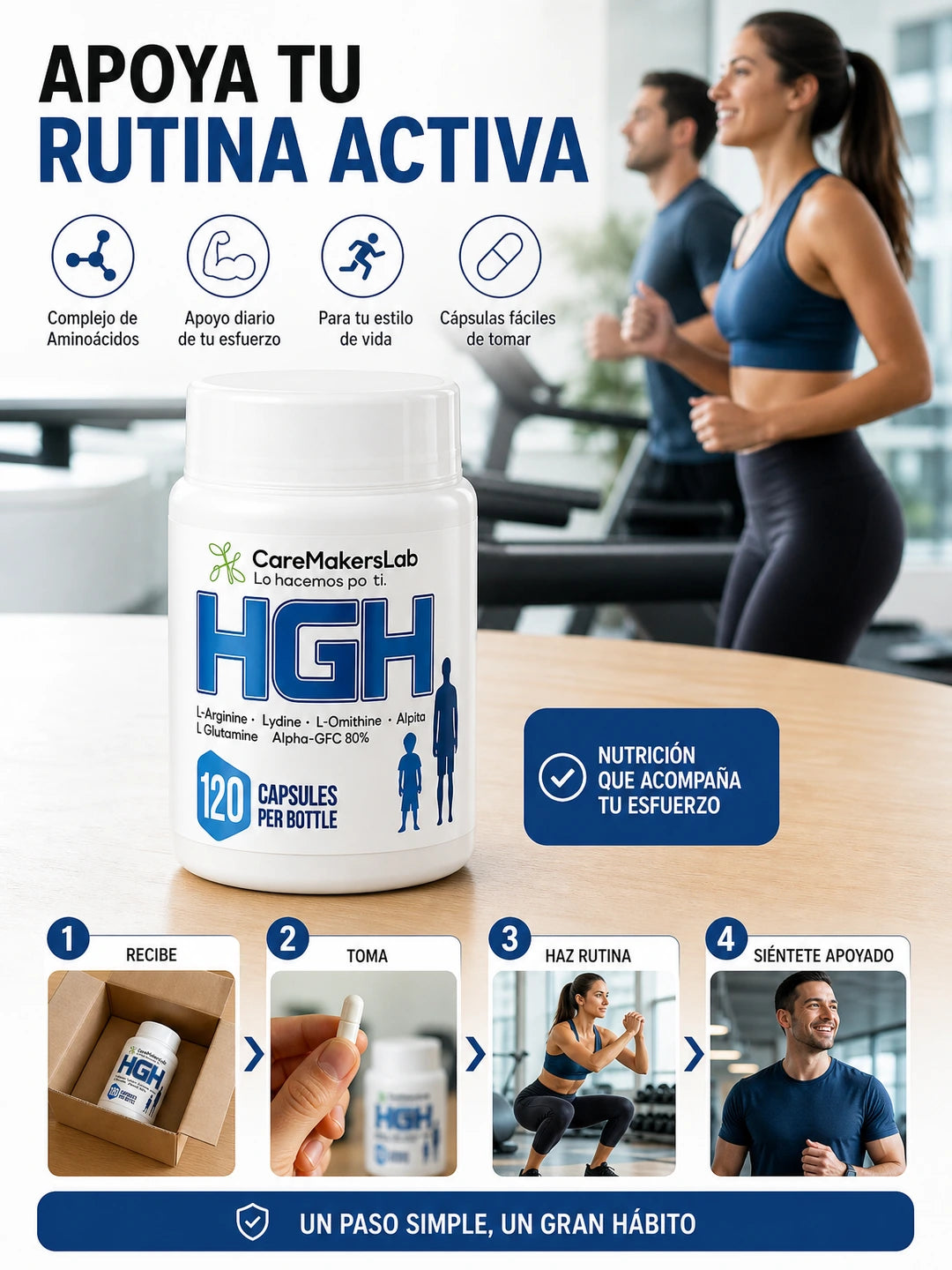 HGH - Crecimiento óptimo y desarrollo físico (120 cápsulas)