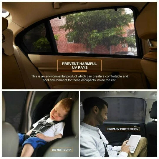 Set de 4 Tapasoles de Malla para Ventana de Auto, imagen 4