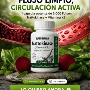 Nattokinase - Mejora de Circulación Arterial (90 cápsulas)