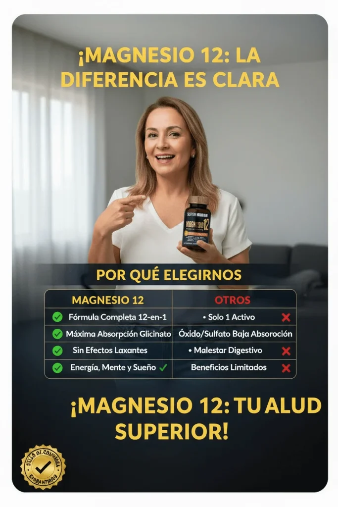 Magnesio 12 – Energía y Bienestar sin Complicaciones – Magnesio 12 en 1 Complex