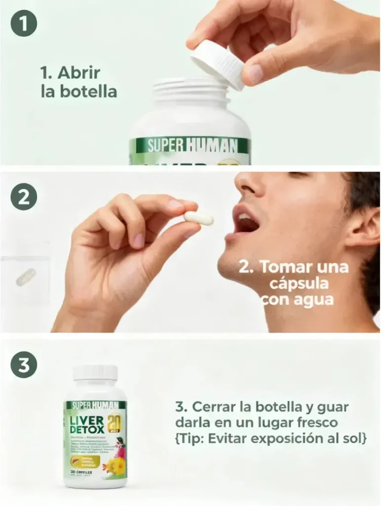 ¿Cómo trabaja Liver Detox 20 en 1 – SuperHuman™ en tu cuerpo?