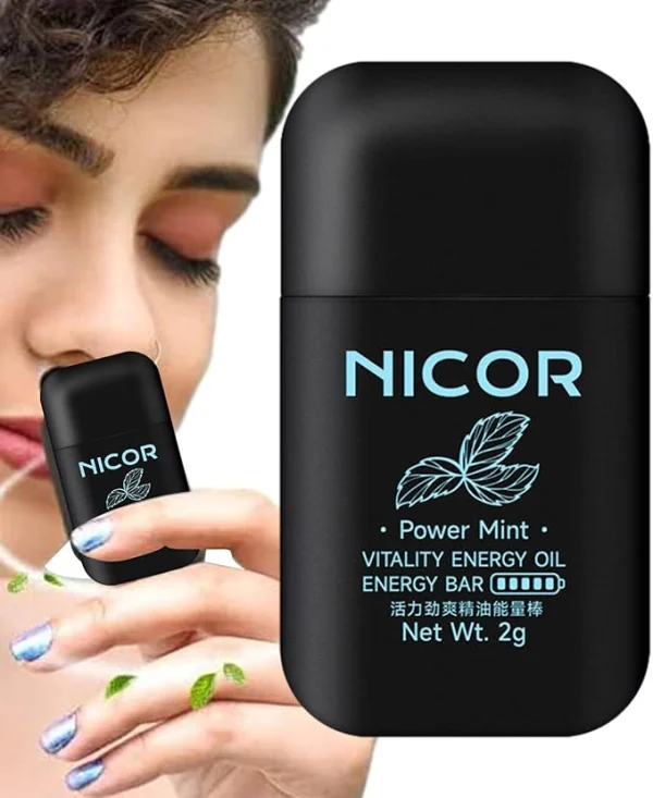 Nicor - Inhalador Nasal Herbal Energético de Doble Orificio, imagen 3