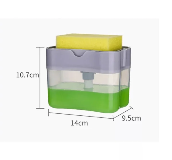 Soap Pump - Dispensador de Jabón Líquido con Esponja, imagen 5