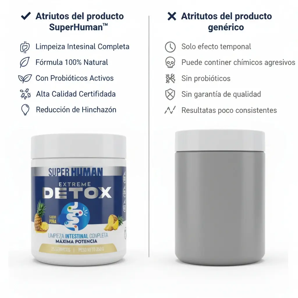 Menos hinchazón abdominal – Extreme Detox Colon Cleanse