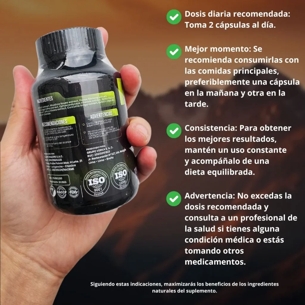 ¿Cuál es la dosis recomendada? – 8 en 1 Ultra Cápsulas