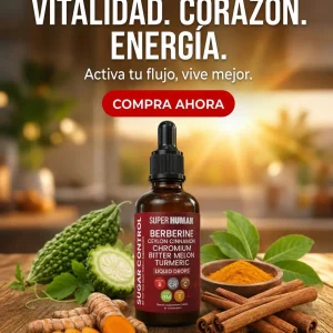 SUGAR CONTROL - Gotas Líquidas de Berberina y Cúrcuma (30 ml)