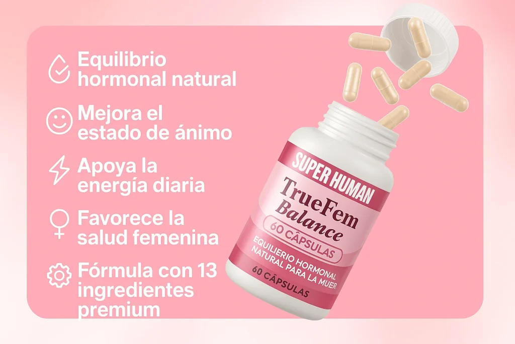 Menos desequilibrio hormonal – TrueFem Balance