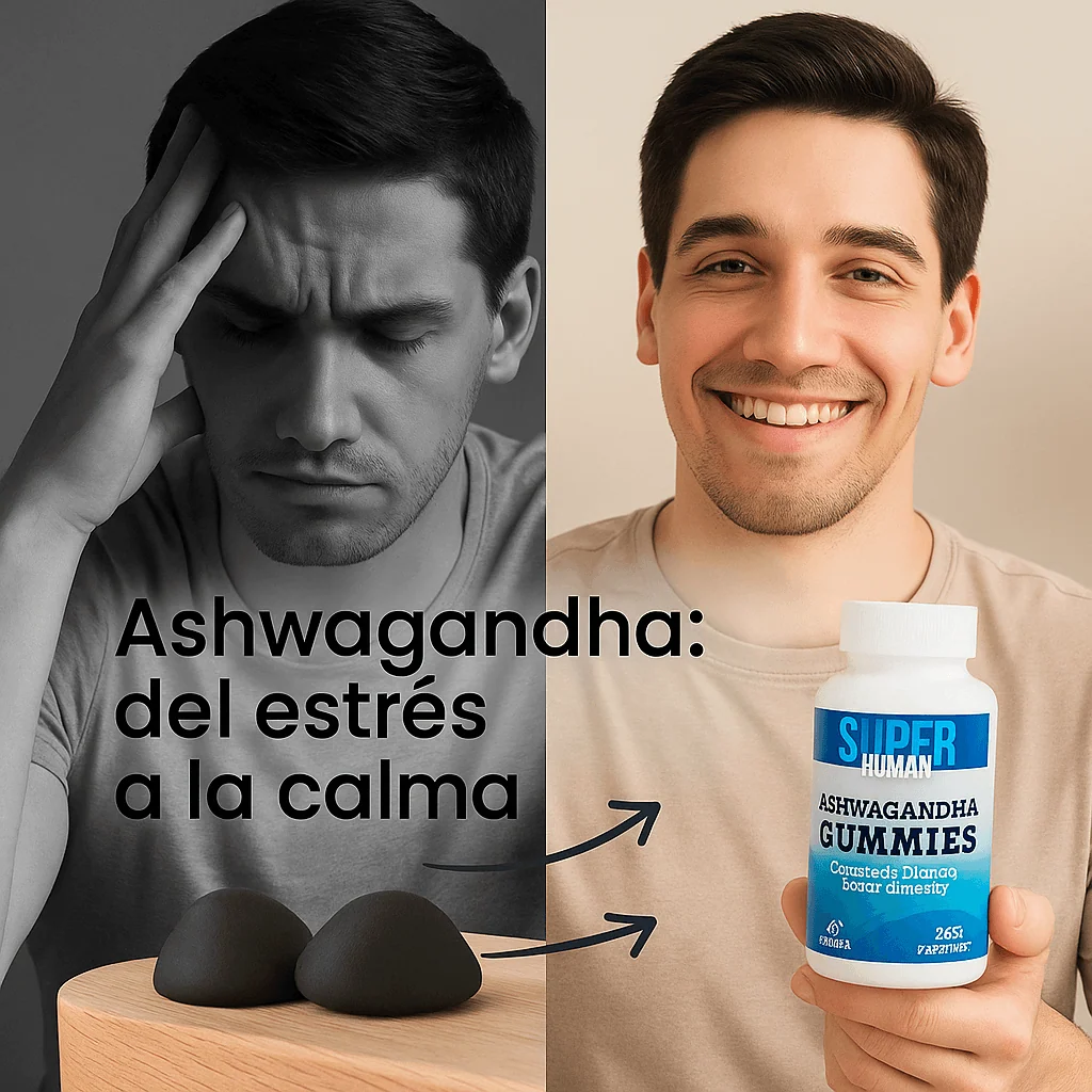 Gomitas de Ashwagandha SuperHuman™ Fuente natural de calma y enfoque – Ashwagandha Gummies
