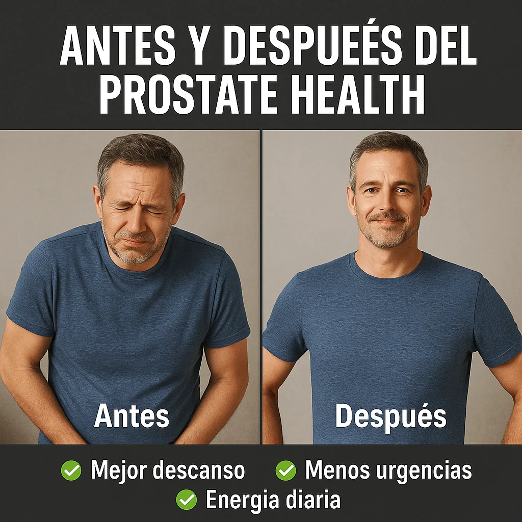 ¡Recupera tu bienestar con PROSTATE HEALTH! – Antes – Prostate Health+™