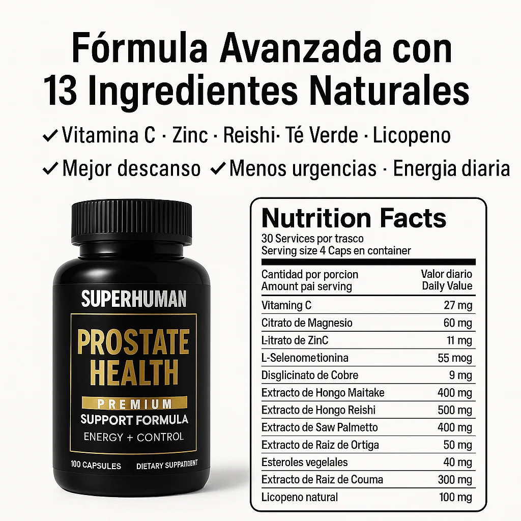 ¡Dile adiós a las molestias prostáticas! – Prostate Health+™