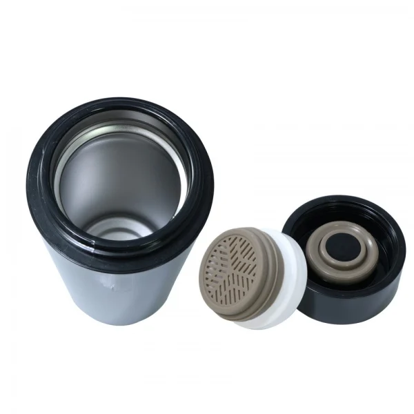Termo Anti Caidas de Acero Inoxidable 400 ml Negro, imagen 7
